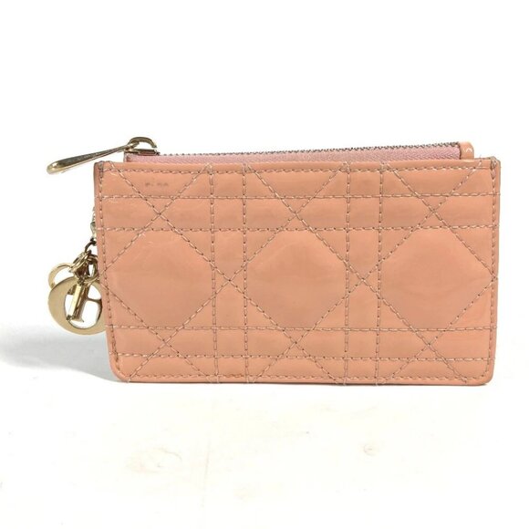 CHRISTIAN DIOR LADYDIOR Cannage Wallet Coin Compartment coin purse - Picture 1 of 12
